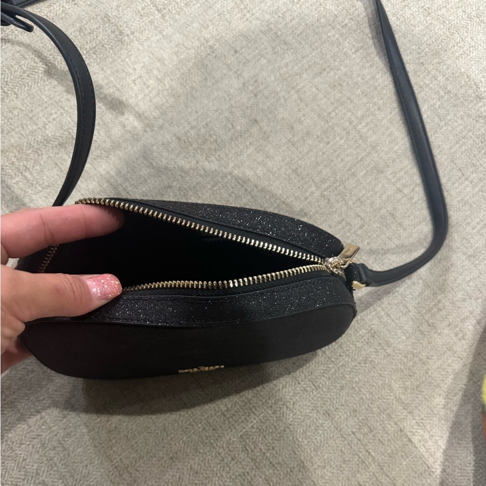 Black small Kate spade glitter purse